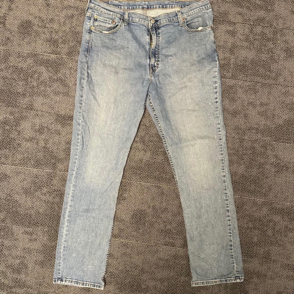 Levis 511 Slim Fit Jeans Mens 40x32 Light Wash Blue Denim 04511-1390 - Picture 5 of 11